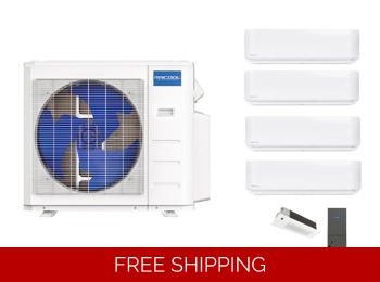 MRCOOL Self-Install 4-Room Mini Split Heat Pump (-13°F) E-Star: 23 SEER2/12 EER/9 HSPF (R454B)